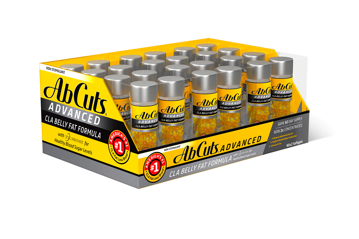 Ab Cuts Advanced | #1 CLA Belly Fat Burner, Easy to Swallow Softgels | 120 count