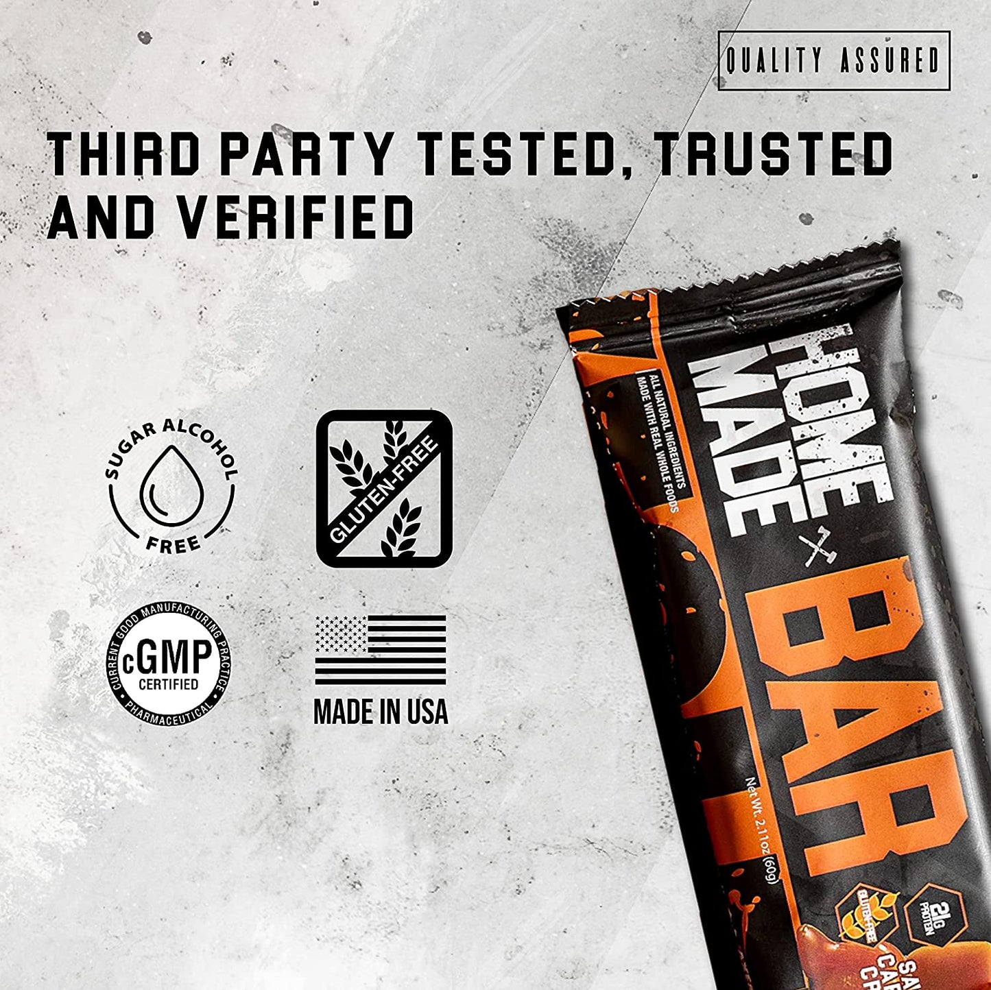 Axe & Slede - Home Made Protein & Snack Bar - Lemon Cookie Crunch, (12) Bars