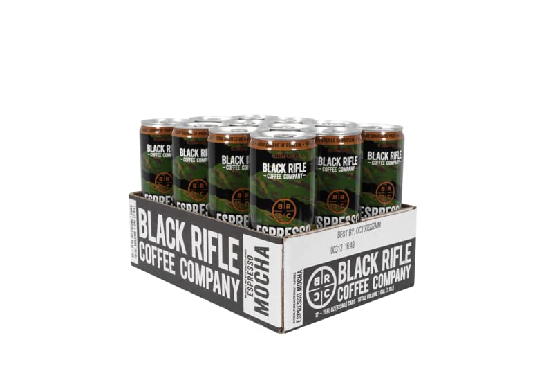 Black Rifle Coffee Company RTD - Espresso Mocha, 11 Fl Oz (Pack of 24)