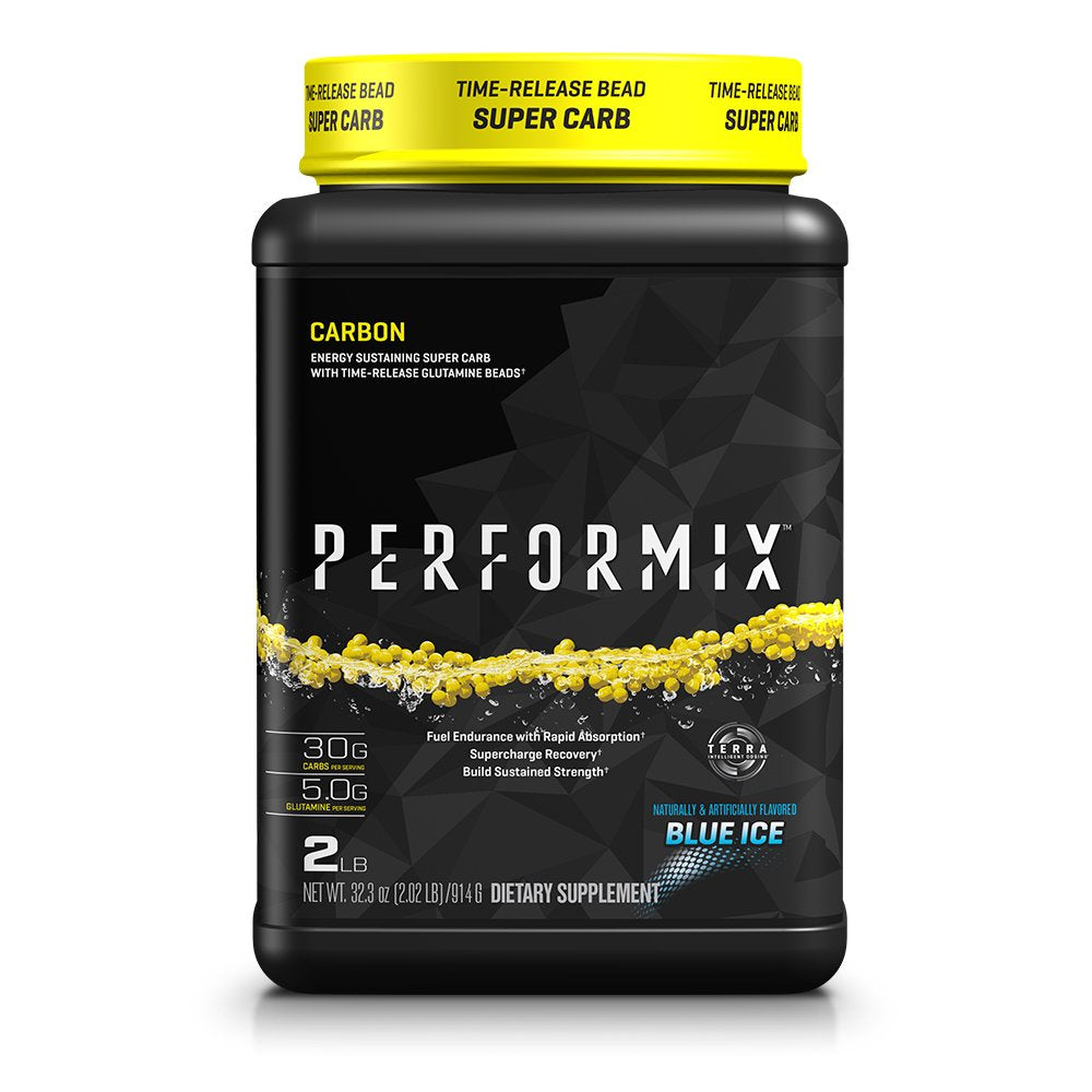 Performix - CARBON Super Carb Energy Powder, With Glutamine Beads - Blue Ice (4) LBS