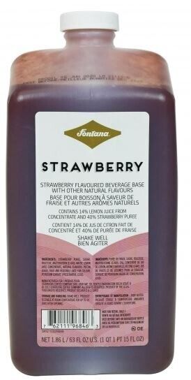 Starbucks Fontana Sauce - Beverage & Dessert Base | Strawberry, 63oz, With Pump
