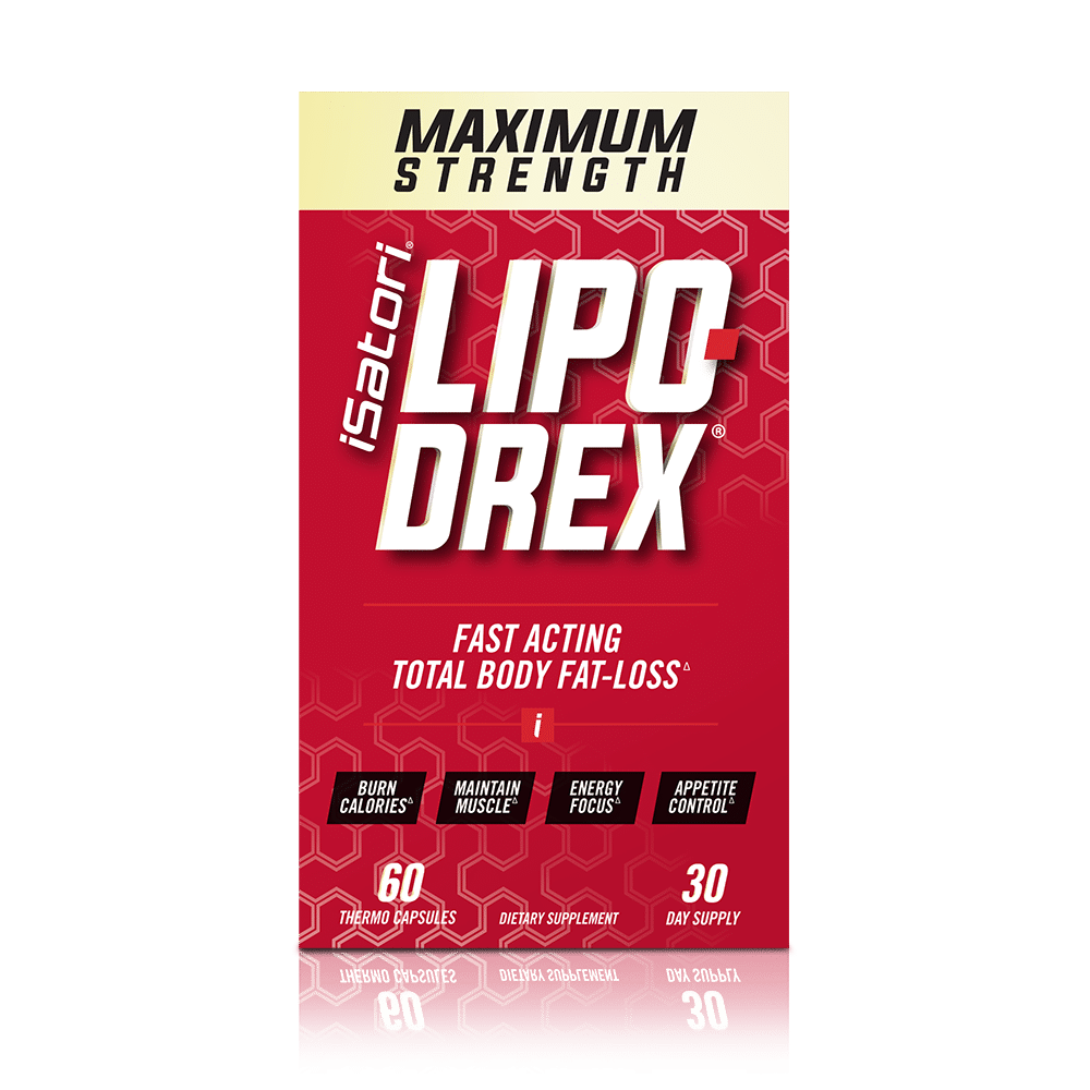 iSatori Lipo-Drex Fat Loss Thermogenic Formula - Focus Blend - Fast Acting Total Body Fat Burner Weight Loss Muscle Maintenance and Appetite Suppressant for Men and Women - 60 Capsules