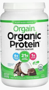 ORGAIN - Organic Protein Powde - Plant Based, Vegan, 21g Protein - Chocolate Coconut, 2.03 LBS (920 g)
