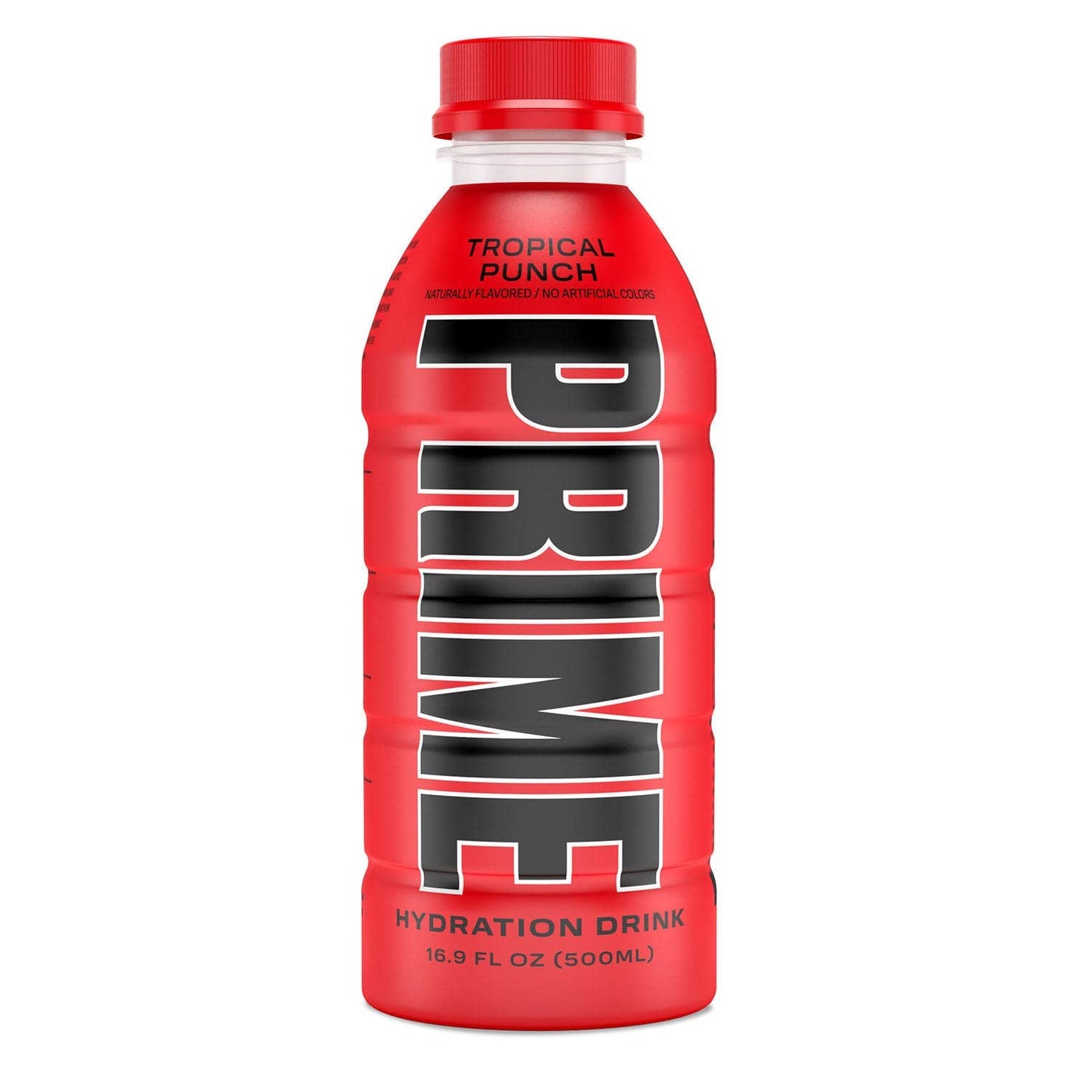 PRIME Hydration - Sports Drinks, Electrolyte Enhanced for Replenishing Fluids, 250mg BCAAs, B Vitamins, Antioxidants, Low Sugar - TROPICAL PUNCH, 16.9 Fl Oz (12 Pack)