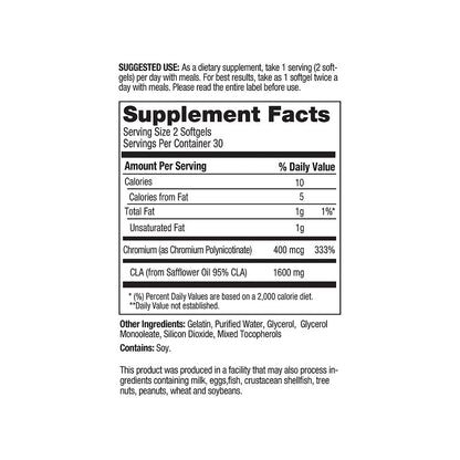 Ab Cuts Advanced | #1 CLA Belly Fat Burner, Easy to Swallow Softgels | 120 count
