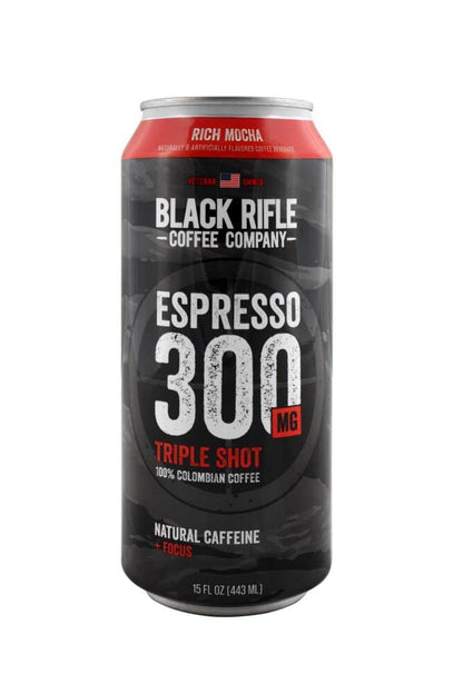 Black Rifle Coffee Company - 300mg Caffeine, Ready To Drink, 15oz Cans - Rich Mocha (Pack of 12)