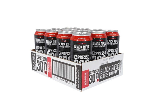 Black Rifle Coffee Company - 300mg Caffeine, Ready To Drink, 15oz Cans - Rich Mocha (Pack of 12)