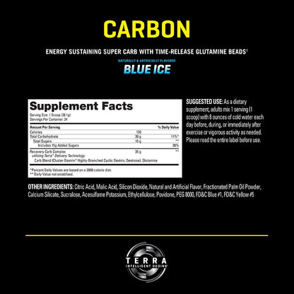 Performix - CARBON Super Carb Energy Powder, With Glutamine Beads - Blue Ice (4) LBS