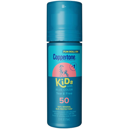 Coppertone Kids Roll On Sunscreen Lotion SPF 50 - 2.5 FL OZ (Pack of 2)