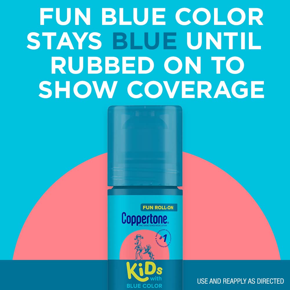 Coppertone Kids Roll On Sunscreen Lotion SPF 50 - 2.5 FL OZ (Pack of 2)