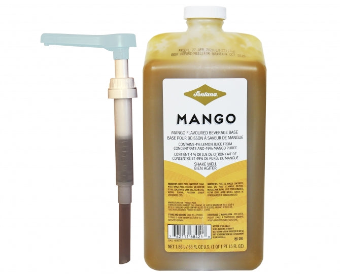 Starbucks Fontana - Premium MANGO Sauce, Beverage & Dessert Base - 63oz Bottle + Pump