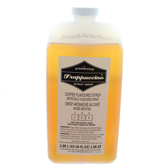 Starbucks - Frappuccino Mocha Sauce; Beverage Syrup, Chocolate, Creme, Coffee, Sauce; Beverage Base, Baking, Desserts - Coffee Flavor Syrup (63 oz Bottle With Pump)