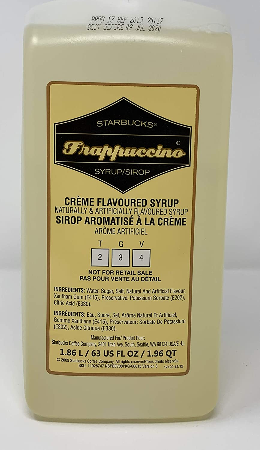 Starbucks - Frappuccino Cream Creme Flavored Syrup - 63 fl oz (+) Pump