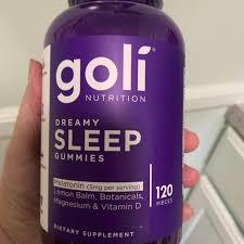 GOLI - DREAMY SLEEP - Melatonin, Lemon Balm Extract, Magnesium, Vitamin D - Gluten Free, Non-GMO, Vegan - (120) Gummies