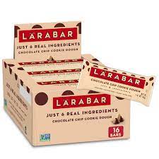Larabar - Plant Based, Gluten Freen, Vegan - Chocolate Chip Cookie Dough, 16 Bars