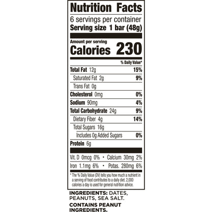 Larabar - Gluten Free Vegan Fruit & Nut Bars - Peanut Butter Cookie,  6 Bars