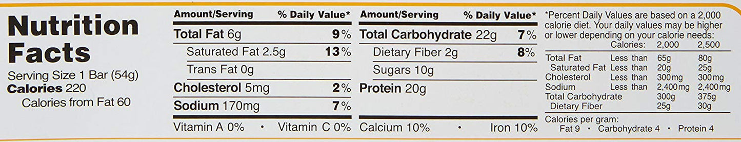 Share NoGii - High Protein Bar, No Gluten, All Natural - Cocoa Brownie, (12) Bars