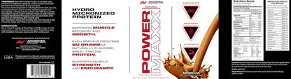 Advanced Nutrition Systems - Power Maxx - Protein Powder - Muscle Growth, Strength, Recovery- Mocha 2.12 lbs