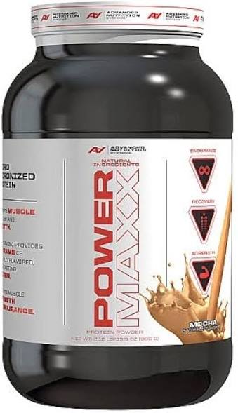 Advanced Nutrition Systems - Power Maxx - Protein Powder - Muscle Growth, Strength, Recovery- Mocha 2.12 lbs