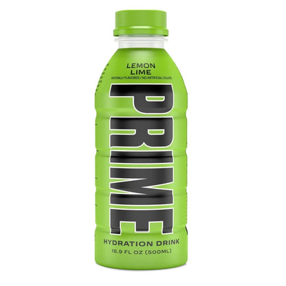 PRIME Hydration - Sports Drinks, Electrolyte Enhanced for Replenishing Fluids, 250mg BCAAs, B Vitamins, Antioxidants, Low Sugar - LEMON LIME, 16.9 Fl Oz (12 Pack)