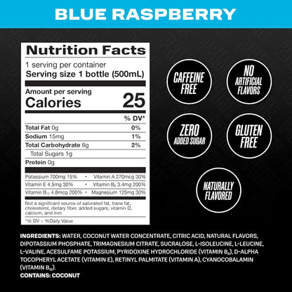 PRIME Hydration - Sports Drink, Electrolyte Enhanced, 250mg BCAAs, B Vitamins, Antioxidants - Tropical Punch, Lemon Lime, Blue Raspberry - Mix Flavors Variety Pack, (15) x 16.9oz Bottles