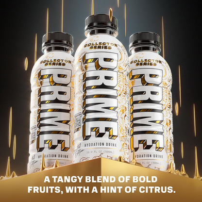 PRIME Hydration - Sports Drinks, Electrolyte Enhanced for Replenishing Fluids, 250mg BCAAs, B Vitamins, Antioxidants, Low Sugar - COLLECTOR SERIES, 16.9 Fl Oz (12 Pack)