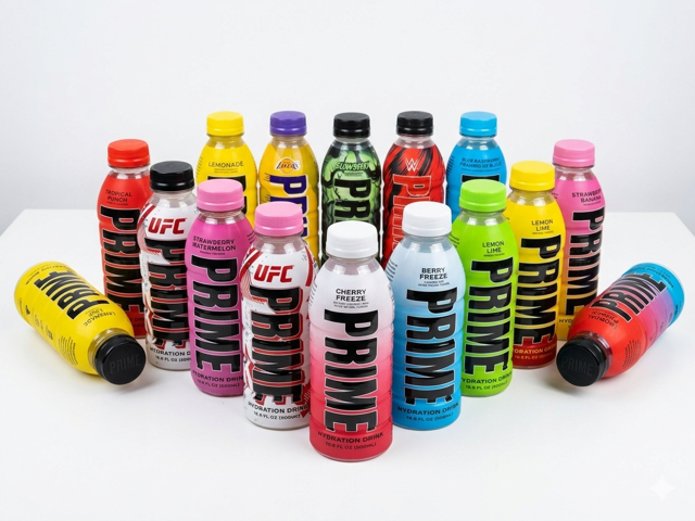 PRIME Hydration - Electrolytes Enhanced Sports Drink With BCAA, Antioxidants - Variety Pack, 16.9oz (12 Bottles)