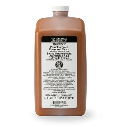 Starbucks - Pumpkin Spice Flavoring Sauce - Coffee, Dessert, Frappuccino - 63 oz