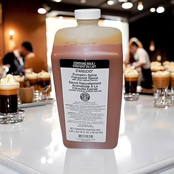 Starbucks - Pumpkin Spice Flavoring Sauce - Coffee, Dessert, Frappuccino - 63 oz