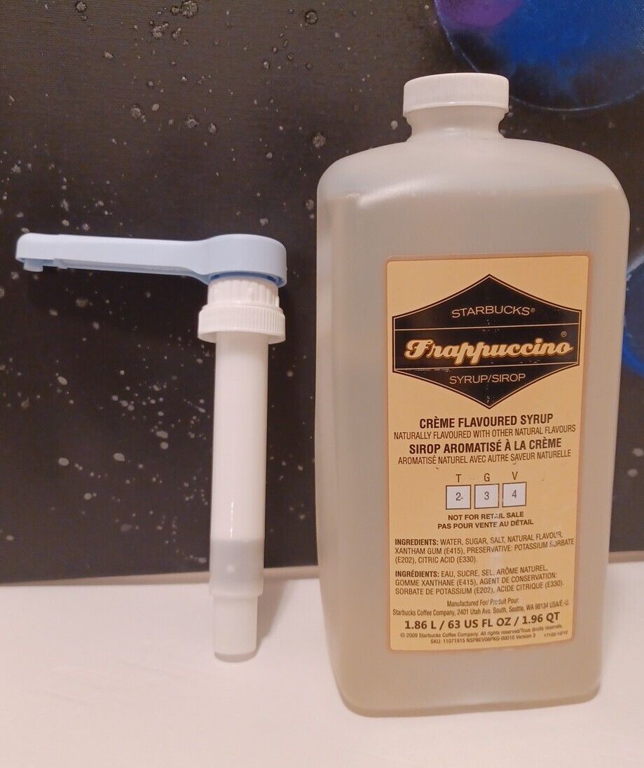 Starbucks - Frappuccino Cream Creme Flavored Syrup - 63 fl oz (+) Pump