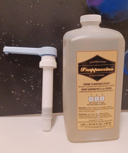 Starbucks - Frappuccino Cream Creme Flavored Syrup - 63 fl oz (+) Pump