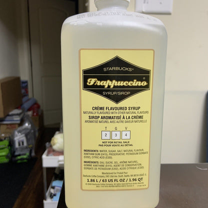 Starbucks - Frappuccino Cream Creme Flavored Syrup - 63 fl oz (+) Pump