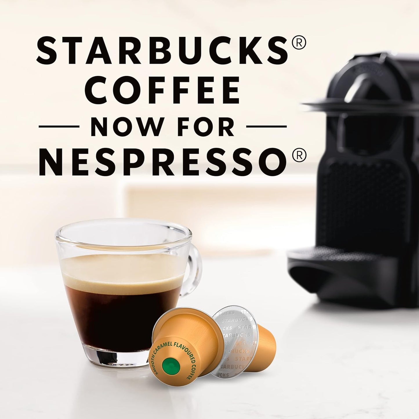 Starbucks by Nespresso Original Line Caramel Flavored Coffee, 50-count Espresso Pods