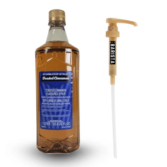 Starbucks Flavoring Syrup For Coffee & Tea - Toasted Cinnamon, 1 Liter (+) Pump