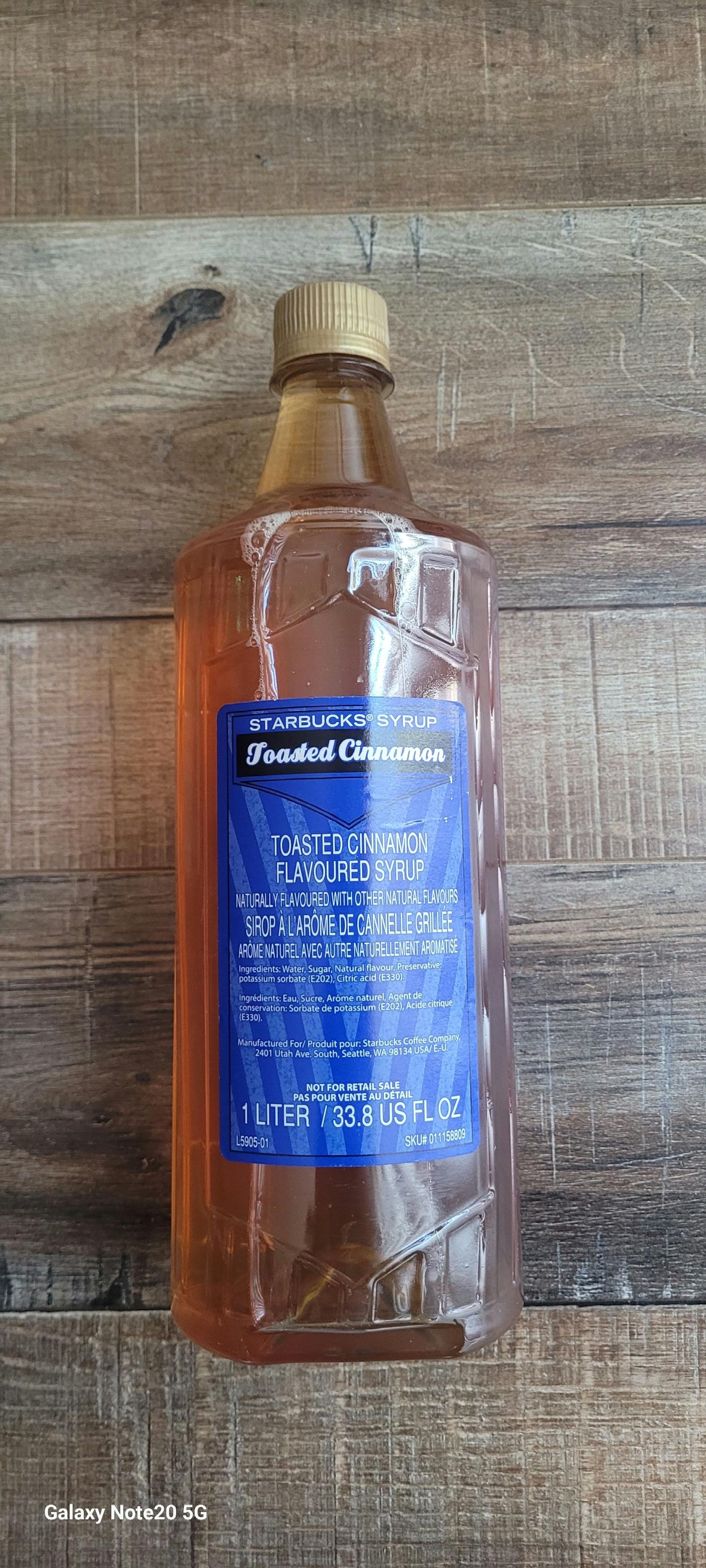 Starbucks Flavoring Syrup For Coffee & Tea - Toasted Cinnamon, 1 Liter (+) Pump