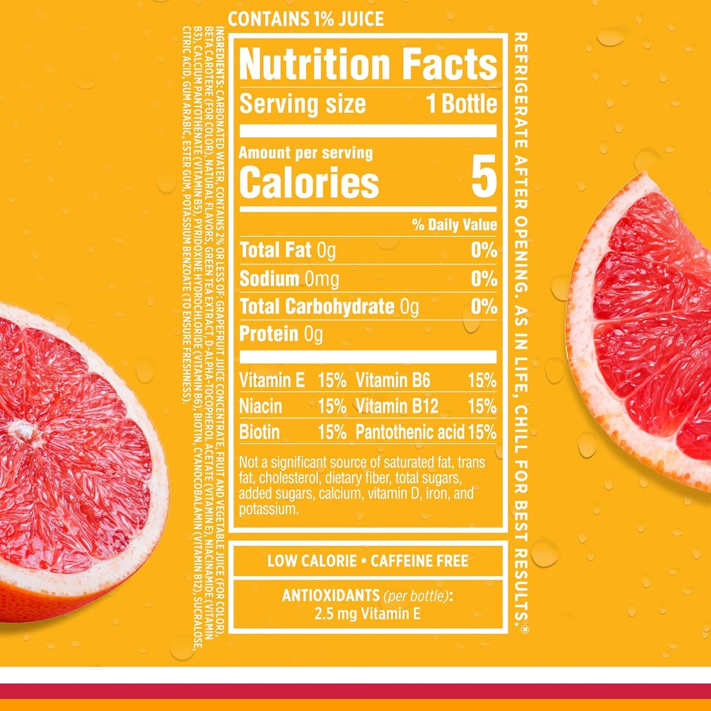 Sparkling Ice, Pink Grapefruit Sparkling Water, Zero Sugar Flavored Water, with Antioxidants and Vitamins, Zero Sugar, 17 fl oz Bottles (Pack of 24)