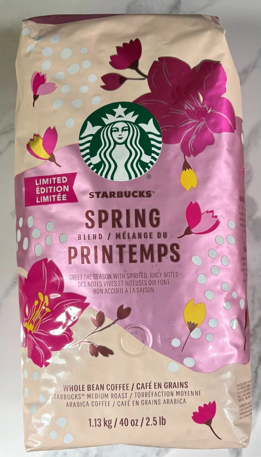 Starbucks SPRING Blend - Limited Edition, Whole Bean, Medium Roasted Coffee - 40 oz  (2.5 LBS)