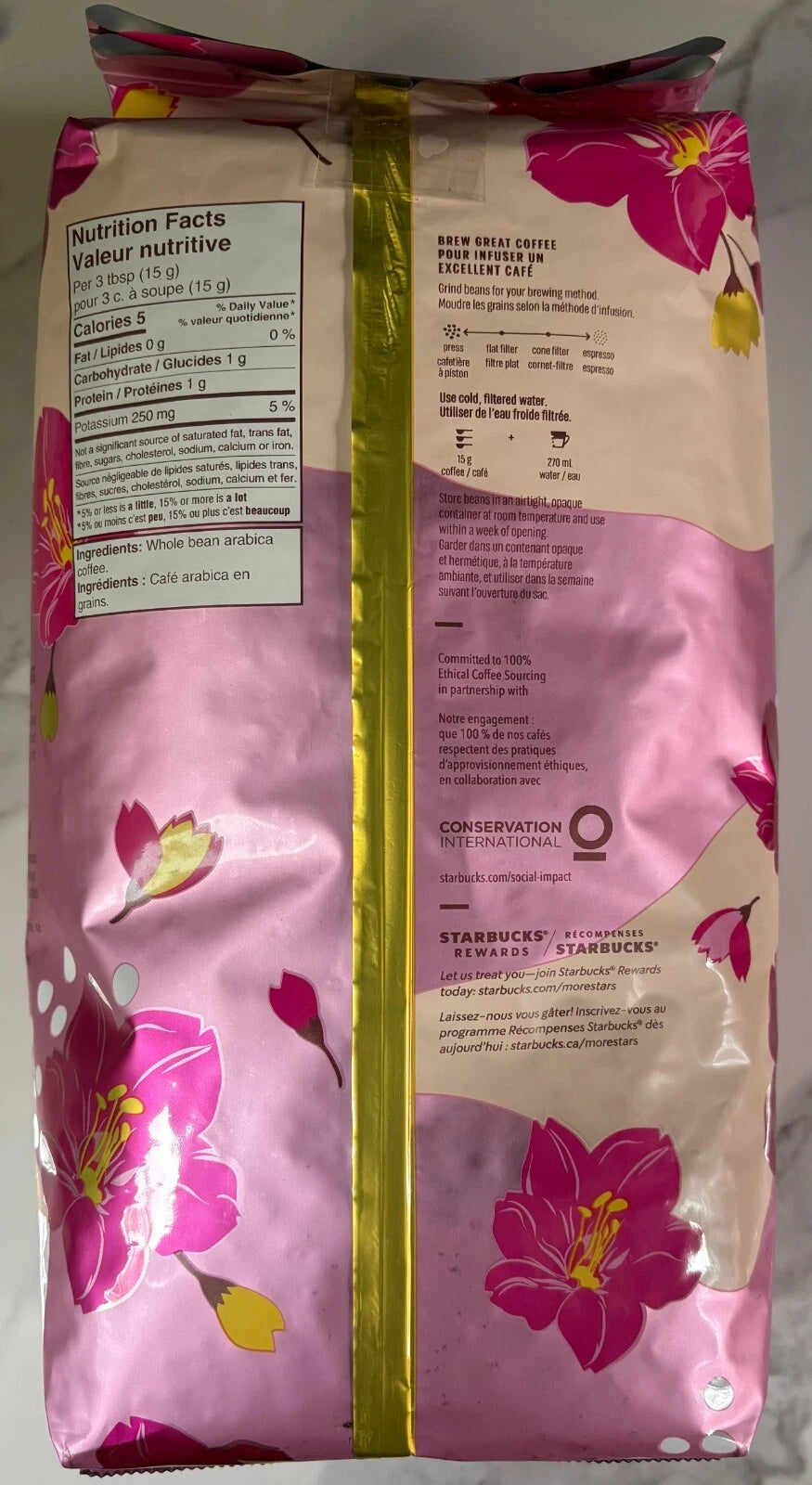 Starbucks SPRING Blend - Limited Edition, Whole Bean, Medium Roasted Coffee - 40 oz  (2.5 LBS)