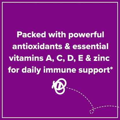 Zarbee's Elderberry Gummies for Kids with Vitamin C; Zinc & Elderberry; Daily Childrens Immune Support Vitamins Gummy for Children Ages 2 and Up; Natural Berry Flavor; 21 Count
